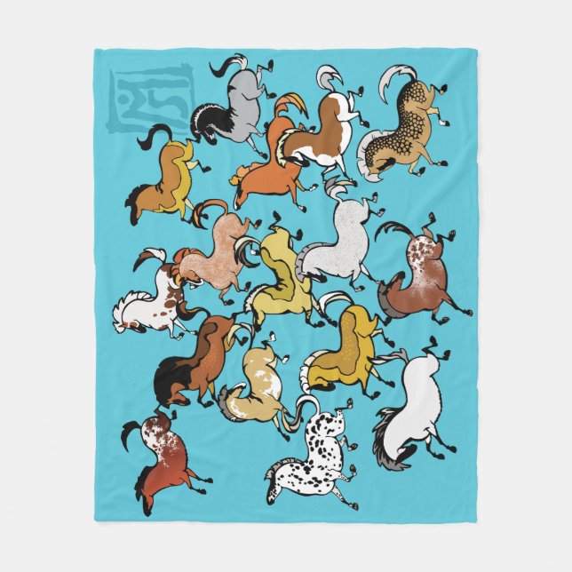 Cave Pony Fleece Blanket 4 (Front)