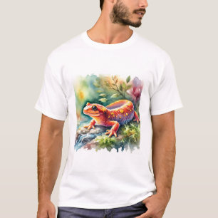 Cave Salamander in Light 060924AREF115 - Watercolo T-Shirt