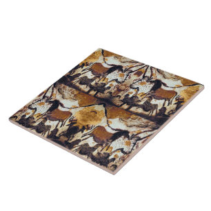 Cave Scribbles Horses Trivet