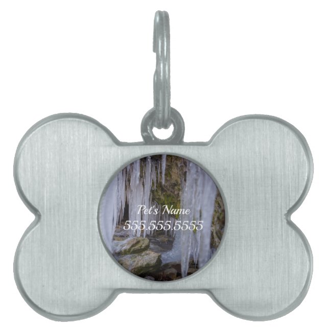 Cave Tunnel Of Ice Pet Tag (Front)
