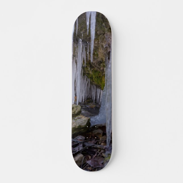 Cave Tunnel Of Ice Skateboard (Front)