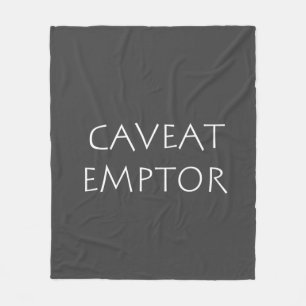 Caveat Emptor Fleece Blanket