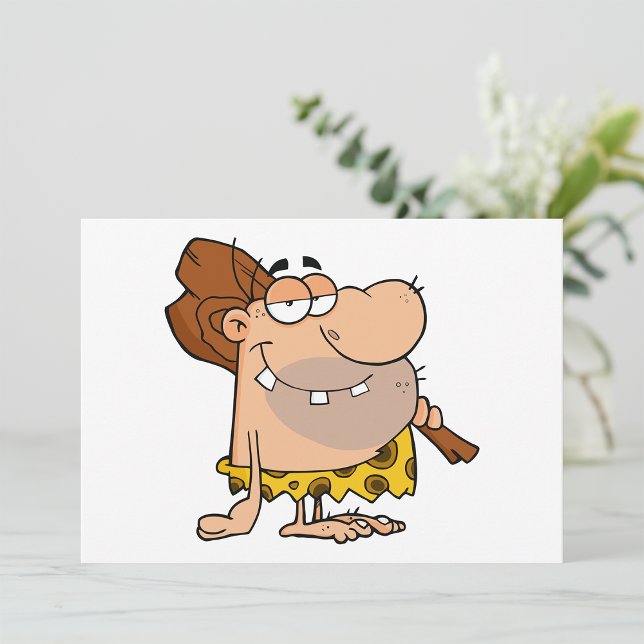 Caveman Avec Invitations De Club (Créateur téléchargé)