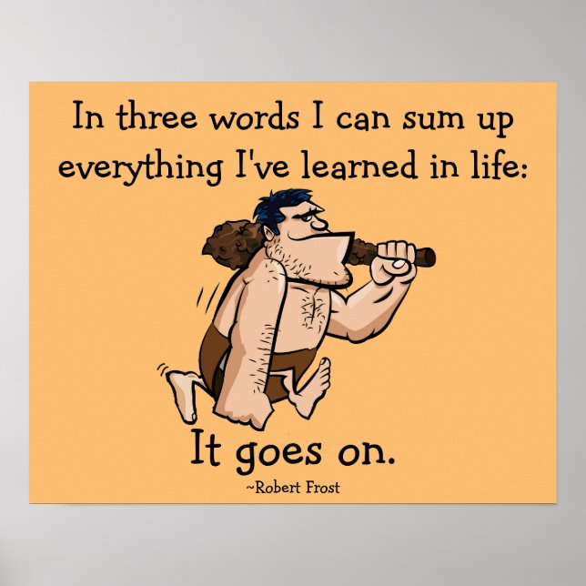 Caveman Life Poster (Front)