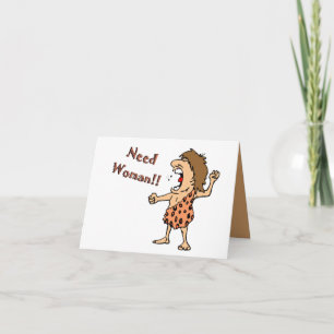 Caveman Note Card