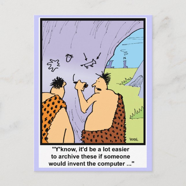 Caveman Style Postcard (Front)