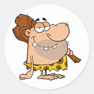 Caveman With Club Stickers