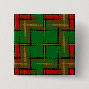 Caven County Irish Tartan 2 Inch Square Button