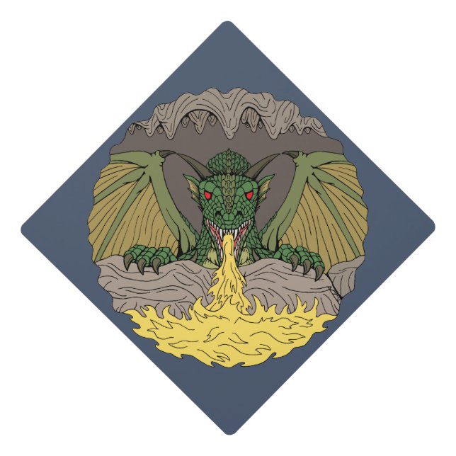 Cavern Dragon 2016 Graduation Cap Topper (Front)