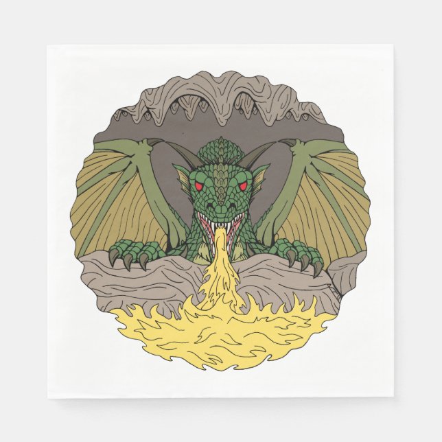 Cavern Dragon 2016 Napkin (Front)