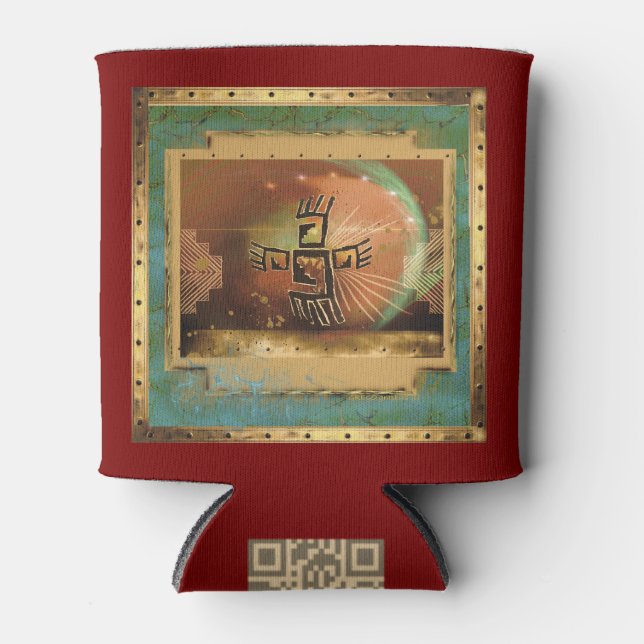 Cavers Dance for Peace Elegant Red Can Cooler (Front)