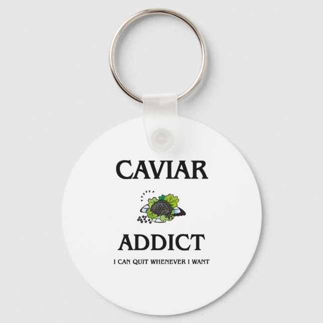 Caviar Addict Keychain (Front)