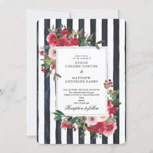 Caviar Black Wedding Invitation