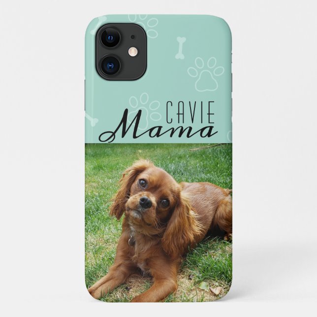 Cavie Dog Mama Pet Photo Female Modern Cute Case-Mate iPhone Case (Back)