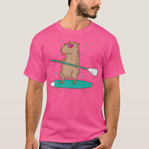 Caviidae Guinea Pig surfing Rodent Premium  T-Shirt