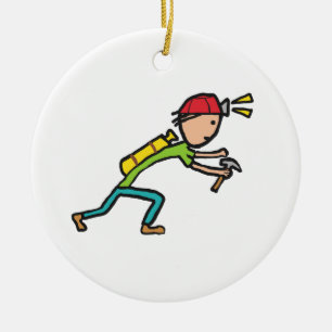 Caving and Spelunking Ceramic Ornament