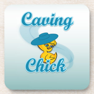 Caving Chick #3 Coaster