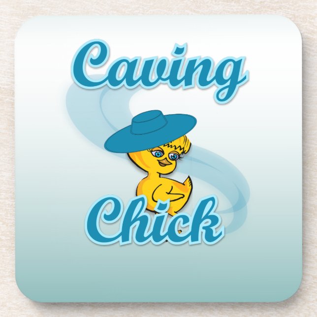 Caving Chick #3 Coaster (Front)