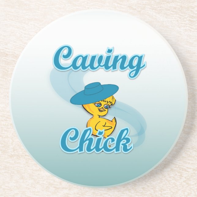 Caving Chick #3 Coaster (Front)