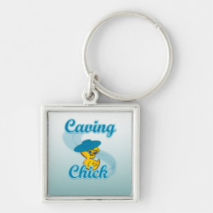 Caving Chick #3 Keychain