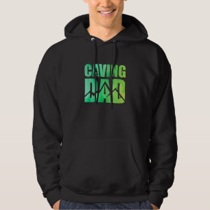 Caving Dad Graphic Spelunking Spelology Potholing  Hoodie