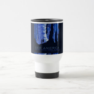 Caving Travel Cavern Vintage Travel Poster Mug