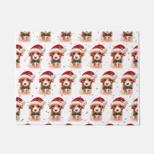 Cavoodle Dog Breed Christmas Stars Doormat