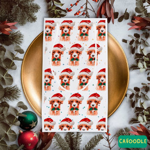 Cavoodle Dog Breed Christmas Stars Small Gift Bag