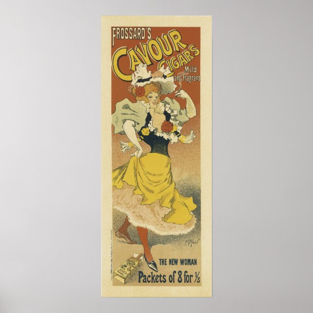 Cavour Cigar's Vintage French Poster (Front)