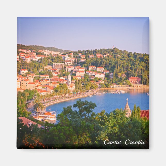 Cavtat, Croatia Town View from the Mausoleum Magnet (Front)