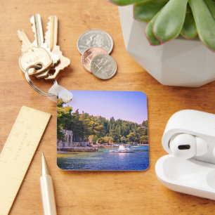 Cavtat, Croatia View of Beach Keychain