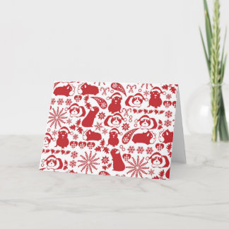Cavy Christmas Holiday Card