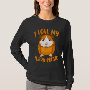 Cavy Guinea Pig Owners I Love My Furry Potato 2 T-Shirt