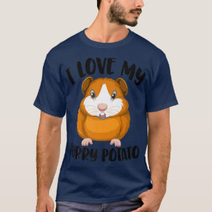 Cavy Lovers Guinea Pig Owners I Love My Furry Pota T-Shirt