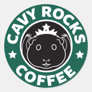 Cavy Rocks Coffee Sticker