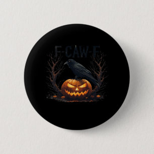 Caw-F's Spooky Pumpkin Halloween Classic 2 Inch Round Button