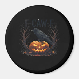 Caw-F's Spooky Pumpkin Halloween Classic Magnet