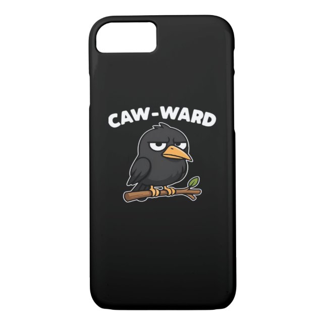 Caw-Ward Funny Quote Case-Mate iPhone Case (Back)