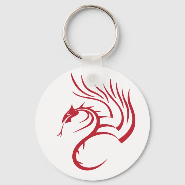 Cawthorne the Red Dragon Keychain (Front)