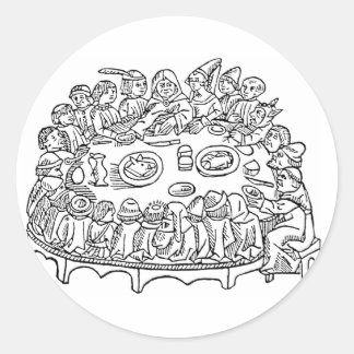 Caxton Dîner mariage fête autocollants sceaux