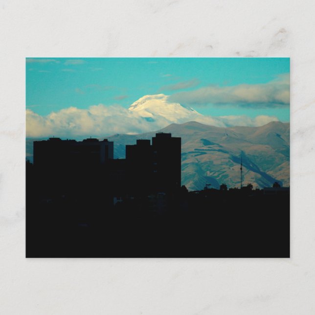 Cayambe volcano postcard (Front)