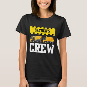 Cayden Construction Crew Custom Dumptruck Dump Tru T-Shirt