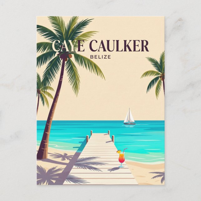 Caye Caulker Belize Postcard (Front)