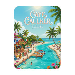 Caye Caulker Village Belize Magnet