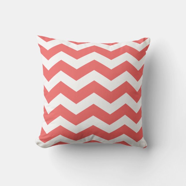 Cayenne Chevron Pattern Throw Pillow (Front)