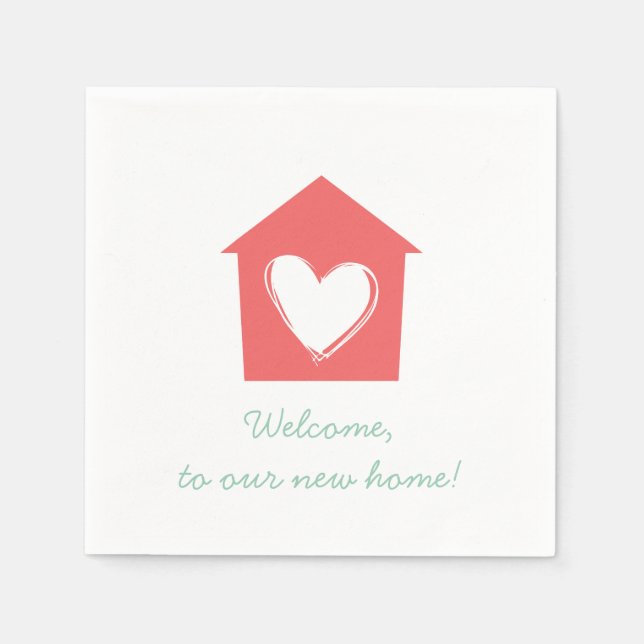 Cayenne Housewarming Party Paper Napkin Set (Front)