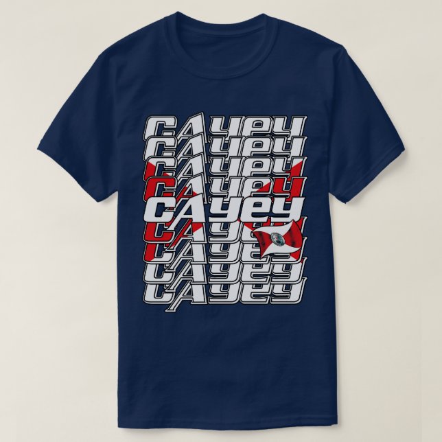 Cayey Cascade text 2 T-Shirt (Design Front)