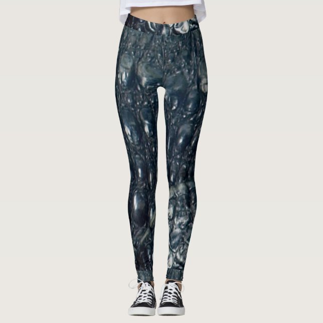 Cayman Crocodile Skin Design Leggings (Front)