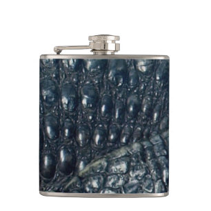 Cayman Crocodile Skin Reptile Hip Flask