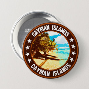 Cayman Islands 3 Inch Round Button